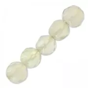 Cuentas Redondas facetadas de ágata teñida 4 mm Black Diamond x2