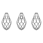 Swarovski 6007 7x4 mm Cristal AB gotas x8