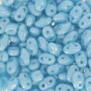 MiniDuo 2x4 mm Opaque Blue Turquesa Luster x10g|raw }}