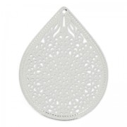 Colgante ligero gota 23 mm plateado x4|raw }}