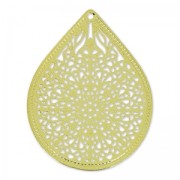 Colgante ligero gota 23 mm dorado x4|raw }}