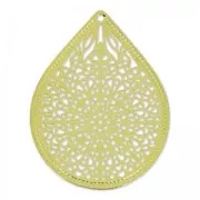 Colgante ligero gota 23 mm dorado x4