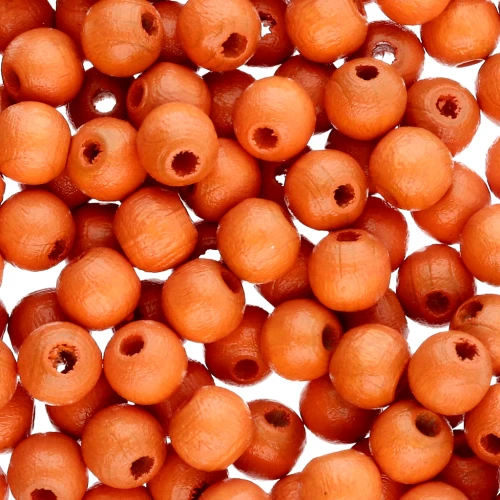 Redondas de madera 6 mm Naranja x125
