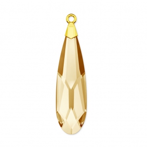 Goute Prismático Swarovski 6533 23 mm Cristal Dorado/sombra x1