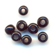 Cuentas de Rocalla Preciosa 5/0, 4,5 mm - Jet, 20 g