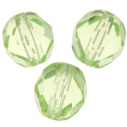 Facetadas 8 mm Peridot x20