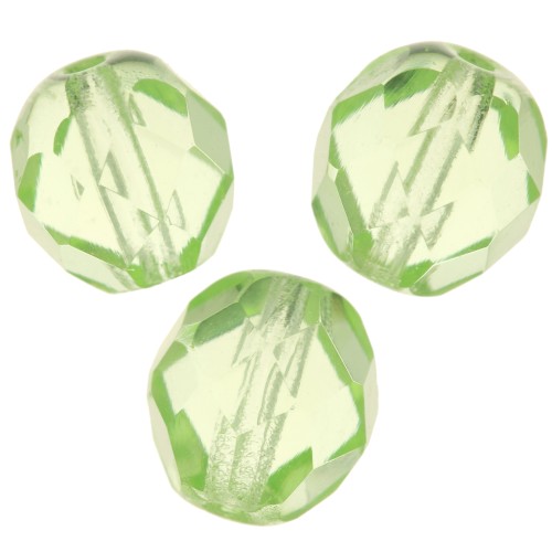 Facetadas 8 mm Peridot x20