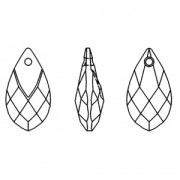 Colgante Pera alta metálica 6565 18 mm Cristal Luz Cromo x1