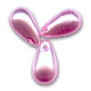 Gotas nacaradas 6x10 mm Rosa x20|raw }}