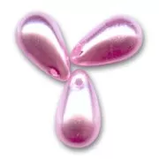 Gotas nacaradas 6x10 mm Rosa x20