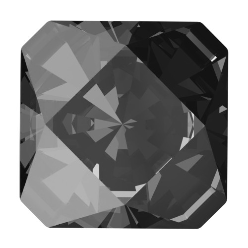 Cabochon Carré Swarovski 4499 6 mm Cristal Plata Noche x1