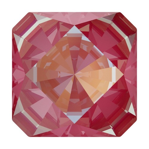 Cabujón Carré Swarovski 4499 6 mm Cristal Loto Rosa Delite x1