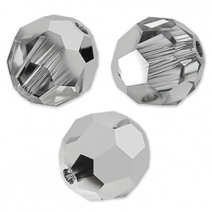 Cuenta redonda PureCrystal 5000 8 mm - Cristal Cromo Claro x1