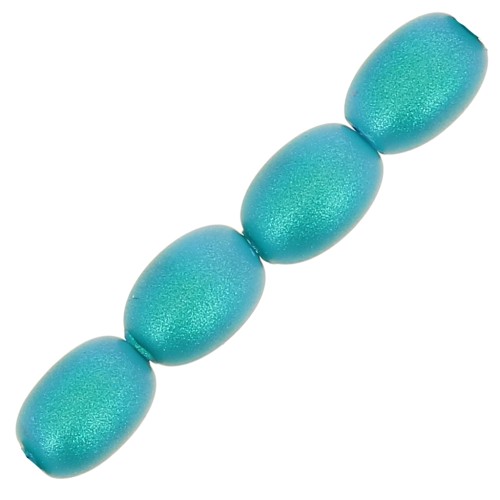 Cuentas de perlas Swarovski Grain de riz 5824 4mm Iridescent Dk Turquoise Pearl x20