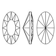 Cabochon Swarovski 4162 14x7.5 mm Azabache x1