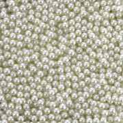 Cuentas redondas sin agujero - mini bolas Swarovski - 5809 1.5 mm Cream Pearl x50|raw }}