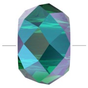 XL Swarovski 5042 perla rondelle 6 mm - Emerald Shimmer 2X x1