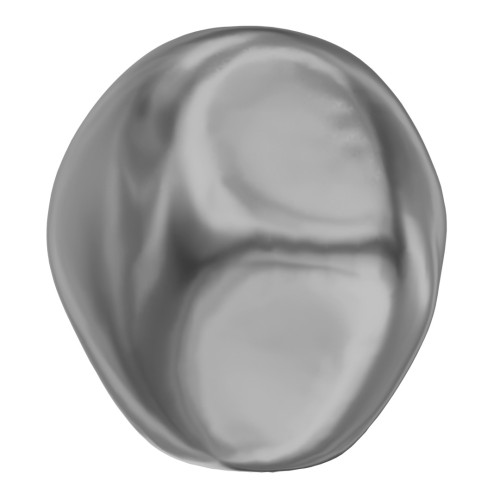 Perla barroca nacarada Swarovski 5841, redonda e irregular, de 8 mm, color Dark Grey Pearl x1