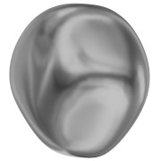 Perla barroca nacarada Swarovski 5841, redonda e irregular, 12 mm, Dark Grey Pearl x1