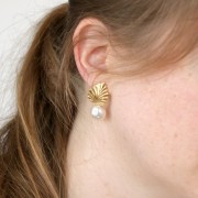 Perla barroca nacarada Swarovski 5841, redonda e irregular, 12 mm, Dark Grey Pearl x1