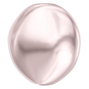 Nacarado barroco Swarovski 5842 perla plana irregular 14 mm Rosaline Pearl x1