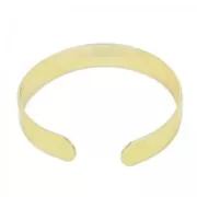 Base pulsera latón 10x145 mm dorado con oro fino x1