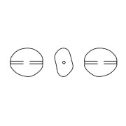 Nacarado barroco Swarovski 5842 irregular 10 mm Irid Tahitian Look Pearl x1