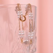 Nacarado barroco Swarovski 5842 irregular 10 mm Rosaline Pearl x1