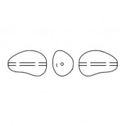 Perla barroca nacarada Swarovski 5843 gota irregular 12 mm Rosaline Pearl x1