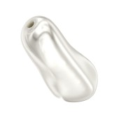 Nacarado barroco Swarovski 5844 perla ovalada irregular 14 mm Perla blanca x1