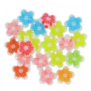 Surtido de cuentas flores 9 mm Multicolor x20|raw }}