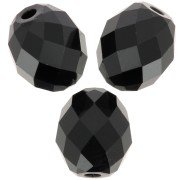 Briolette Swarovski 5044 oliva perla 7x6 mm - Jet x1|raw }}