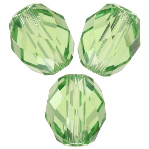Briolette Swarovski 5044 oliva perla 7x6 mm - Peridoto reinventado x1