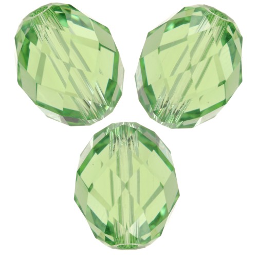 Briolette Swarovski 5044 oliva perla 9.5x8 mm - Peridoto reinventado x1