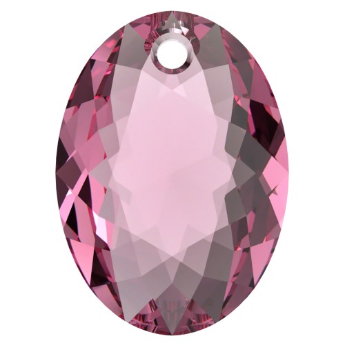 Swarovski 6438 Colgante talla elíptica 11,5 mm - Rosa x1