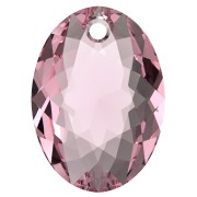 Swarovski 6438 Colgante talla elíptica 11,5 mm - Rosa claro x1