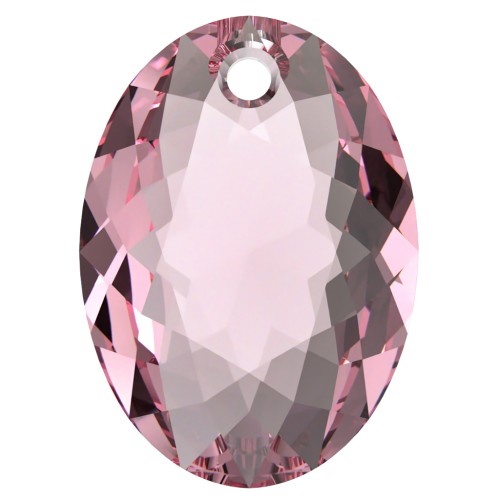 Swarovski 6438 Colgante talla elíptica 11,5 mm - Rosa claro x1