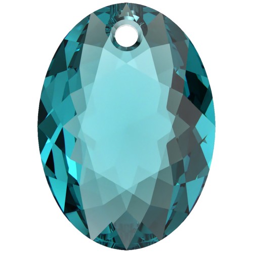 Colgante Swarovski 6438 Elliptic Cut Pendant 16 mm - Circón Azul x1