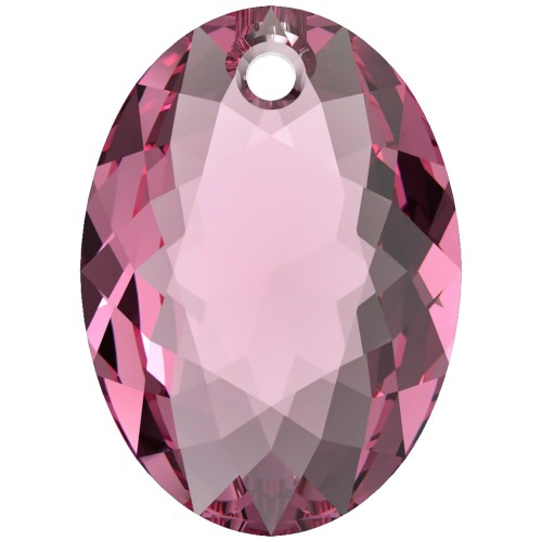 Colgante Swarovski 6438 Elliptic Cut Pendant 16 mm - Rosa x1