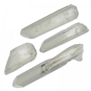 Colgantes Puntas de Cristal 10-50 mm Silver x4