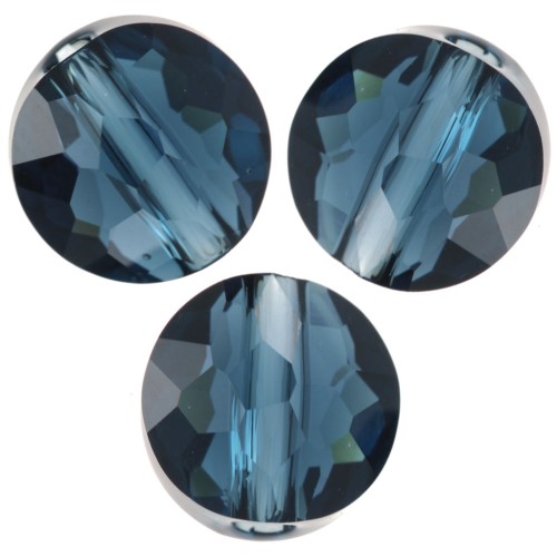 Perla plana redonda - 8 mm - Thin Round Swarovski 5034 - Montana x1