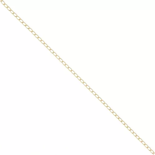 Cadena malla brazalete 1.7 mm dorado con oro fino x 1m