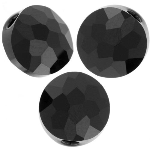 Cuentas redondas 6 mm - Thin Round  Swarovski 5034 - Azabache x6