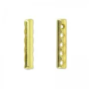 Separador 5 vías 19x3.5 mm dorado con oro fino x1