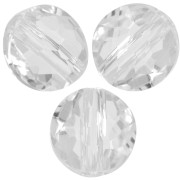 Cuentas planas redondas - 6 mm - Thin Round Swarovski 5034 - Cristal x6