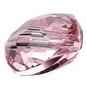 Cuenta plana redonda - 6 mm - Thin Round Swarovski 5034 - Rosa claro x6
