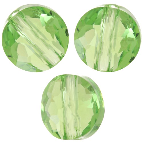 Perla plana redonda - 8 mm - Thin Round Swarovski 5034 - Reinvented Peridot x1