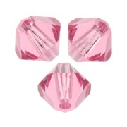 Peonzas de cristal Swarovski 5328 3 mm Rosa x50