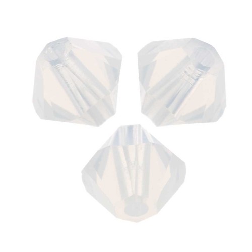 Peonzas de cristal Swarovski 5328 3 mm White Opal x50