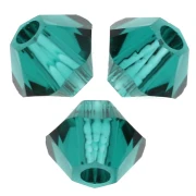 Peonzas de cristal Swarovski 5328 3 mm Esmeralda x50